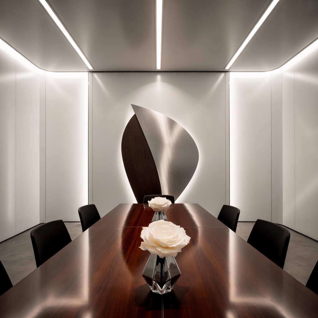 Näyttävä kukkakonsepti tilassa